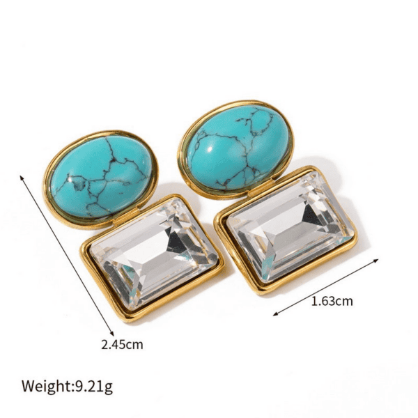 Turquoise earrings - Image 2